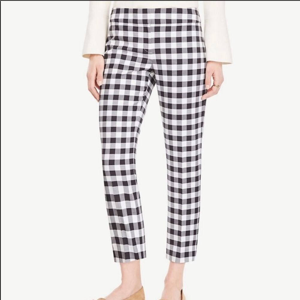 Ann Taylor Checkered Devin Fit pants